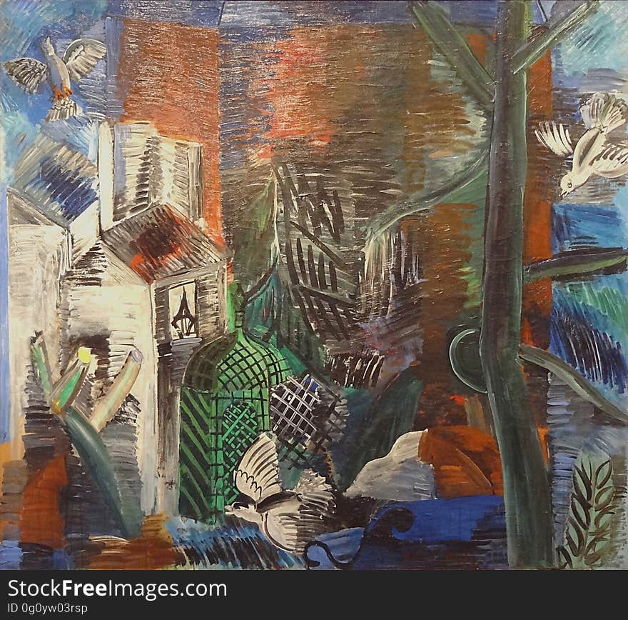 &#x22;Le jardin abandonné&#x22;, Raoul Dufy, 1913. Musée d&#x27;Art moderne de la ville de Paris, palais de Tokyo.