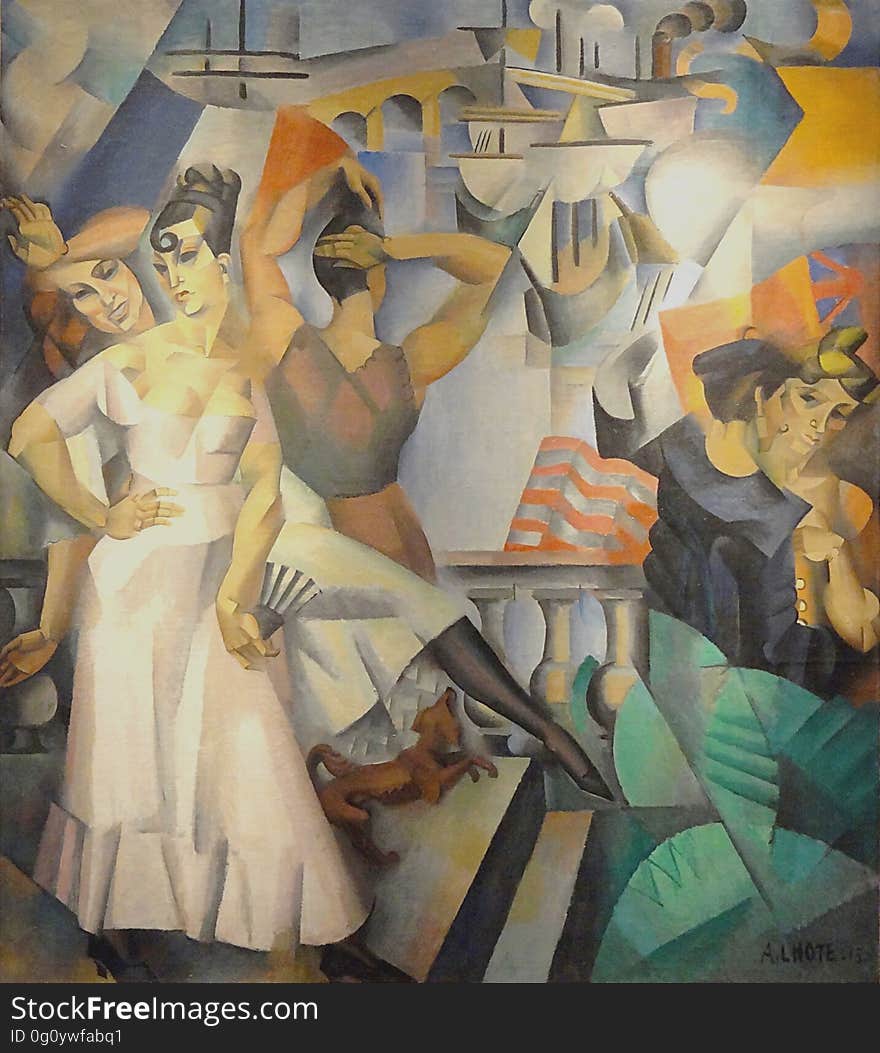 &#x22;Escale&#x22;, André Lhote, 1913. Musée d&#x27;Art moderne de la ville de Paris, palais de Tokyo.