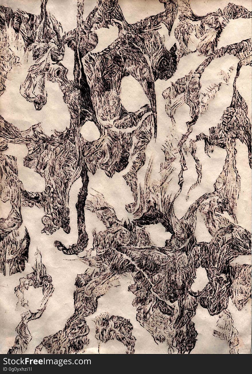 2004, Fibres, Traces, Ballpoint. 2004, Fibres, Traces, Ballpoint