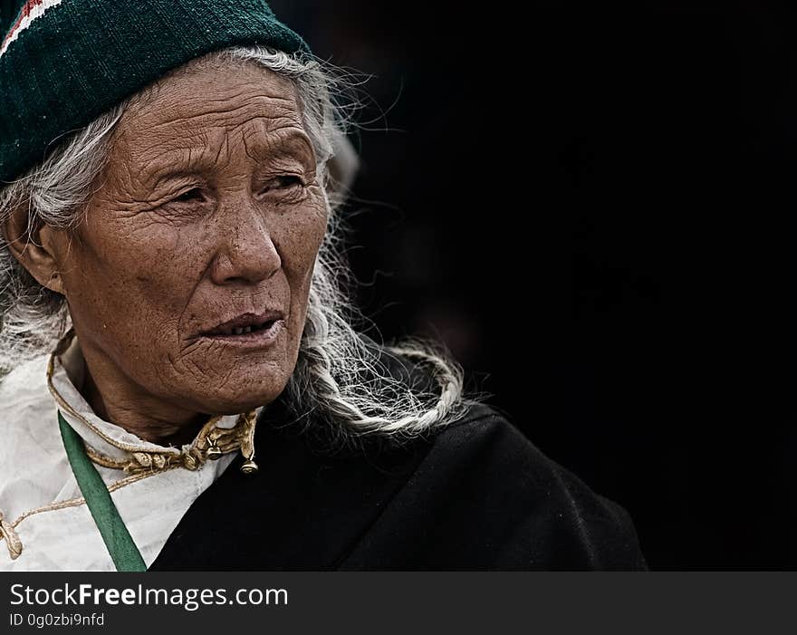 An elderly person of the indigenous people. An elderly person of the indigenous people.