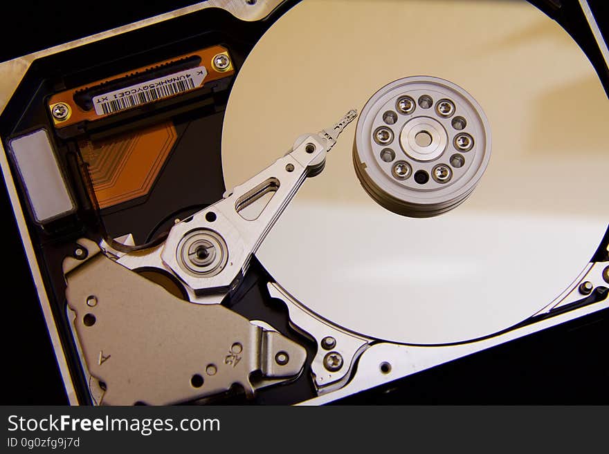 Silver Hard Drive Interals