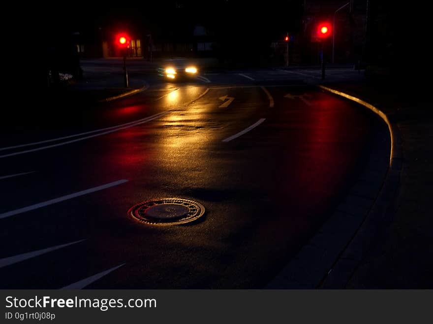 Timelapse Photo of Car Driving on Road