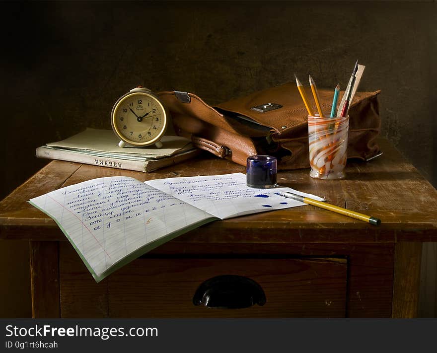 Brown Wooden Desk