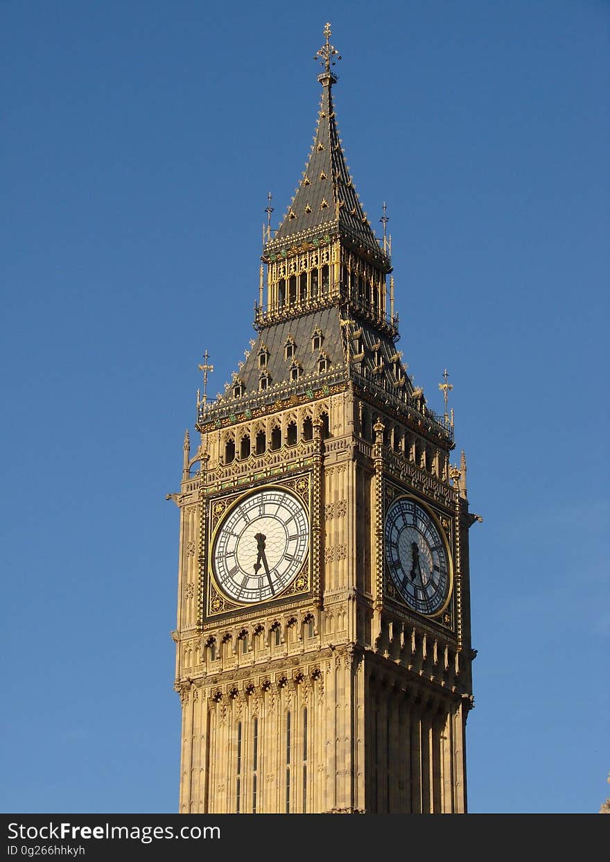 Clock Tower, Landmark, Tower, Spire