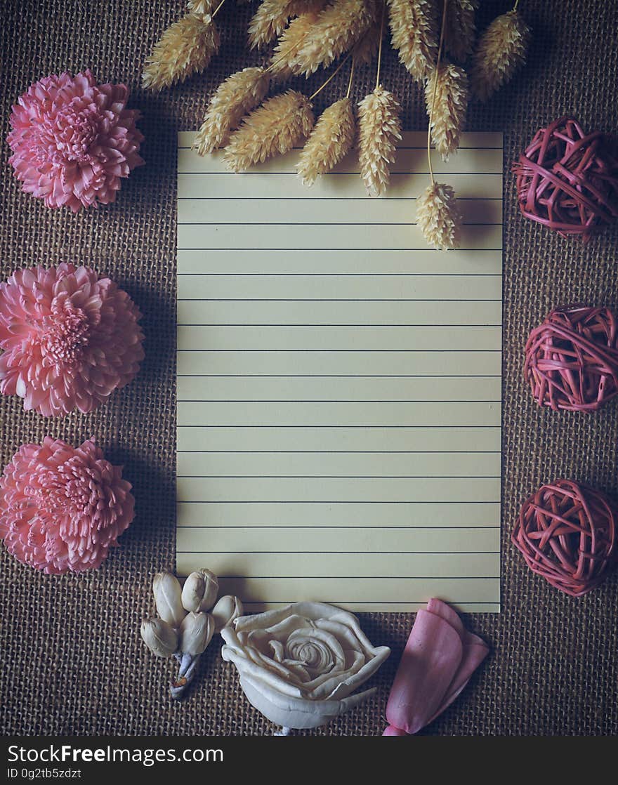 Pink Chrysanthemum Table Decor