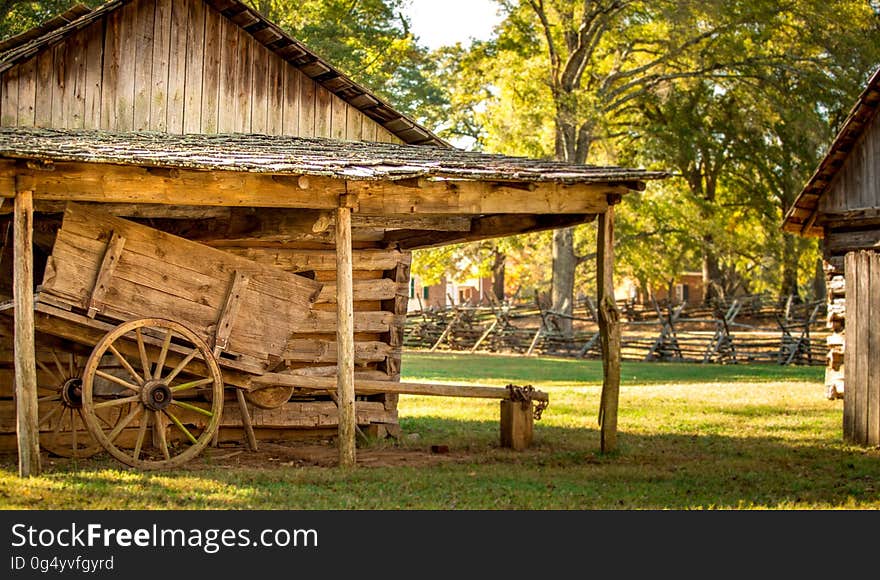 Wooden Structure in Park