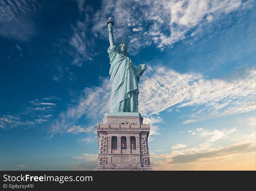 The Statue of Liberty in New York, USA.