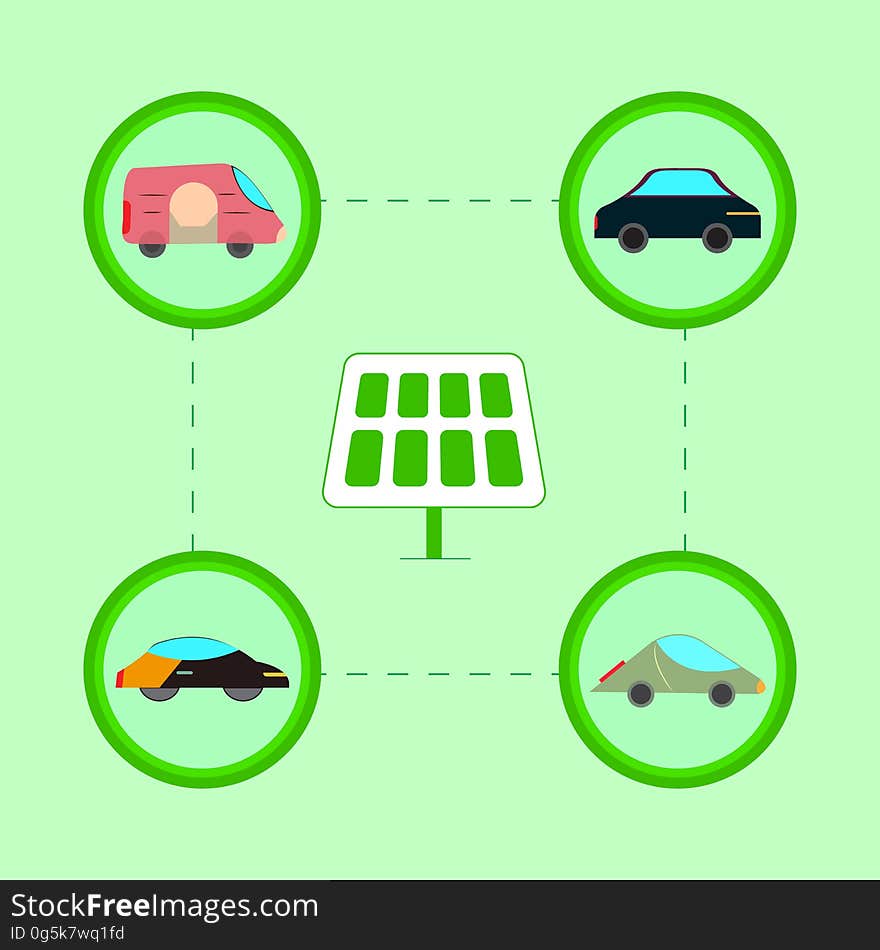 Vector work on solar energy. Vector work on solar energy