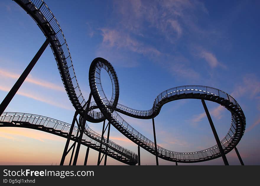 Black and White Roller Coaster