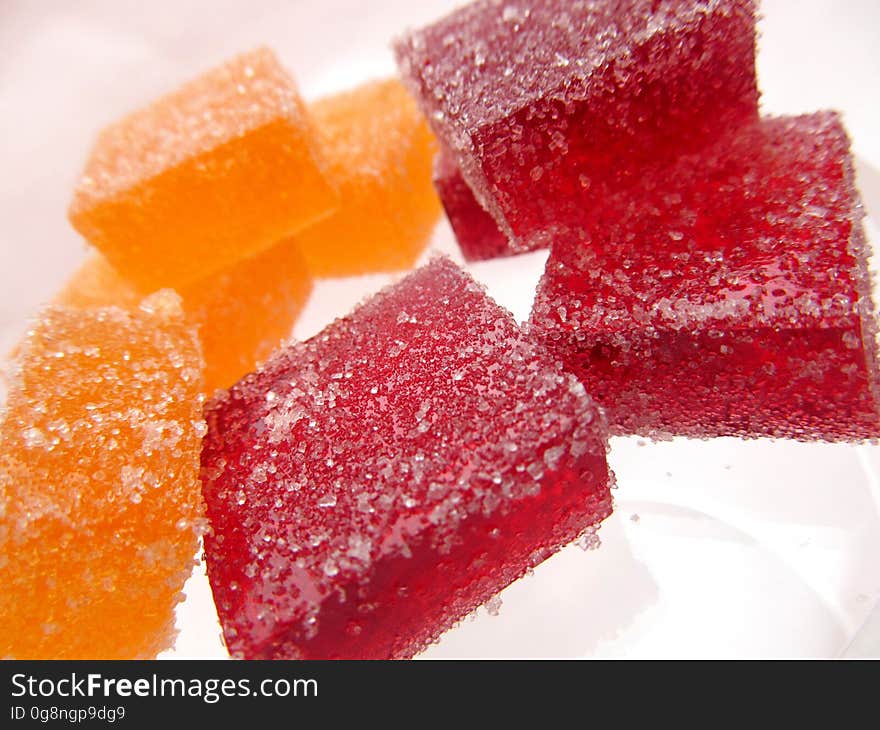 Red and Yellow Vitamin Candies