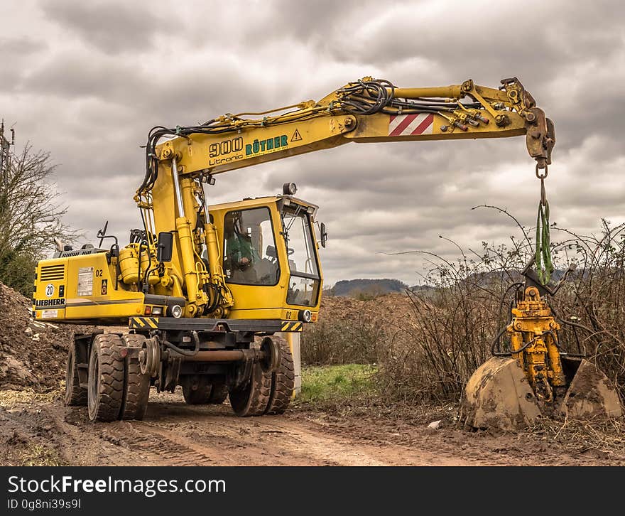 Yellow, Construction Equipment, Mode Of Transport, Vehicle