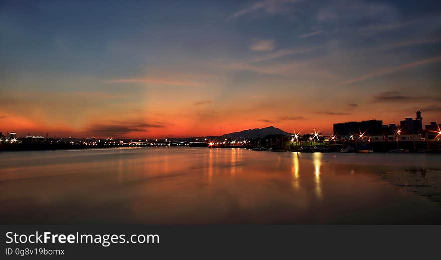 Panoramic Photography of City Skyline during Nigh Time