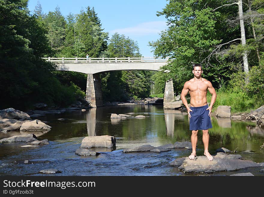 Enjoying Blackwater Falls State Park on a warm, mostly sunny summer day. Enjoying Blackwater Falls State Park on a warm, mostly sunny summer day