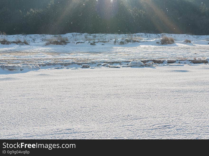 Jurmala beach in winter. Jurmala beach in winter