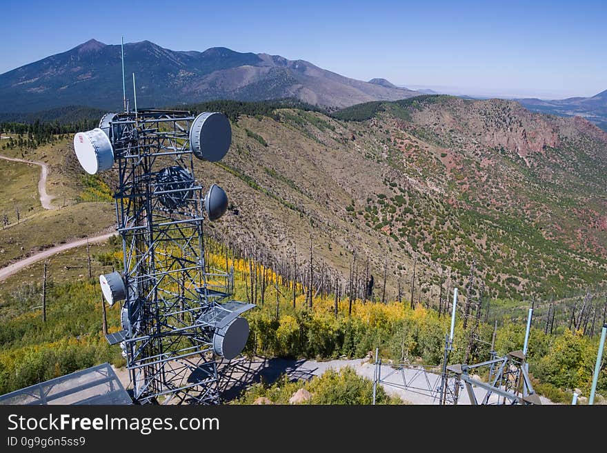 Mid-September fall color viewed from Elden Lookout Tower. Hikers, bikers, and equestrians can reach the top of Mount Elden and the Elden Lookout Tower can be accessed via Sunset Trail, Elden Lookout Trail, Heart Trail, and several other trails in the Mount Elden/Dry Lake Hills trail system. Motorized vehicles can get to the top via Elden Lookout Road. Photo by Deborah Lee Soltesz, September 17, 2016. Credit: U.S. Forest Service, Coconino National Forest. For more information visit Coconino National Forest