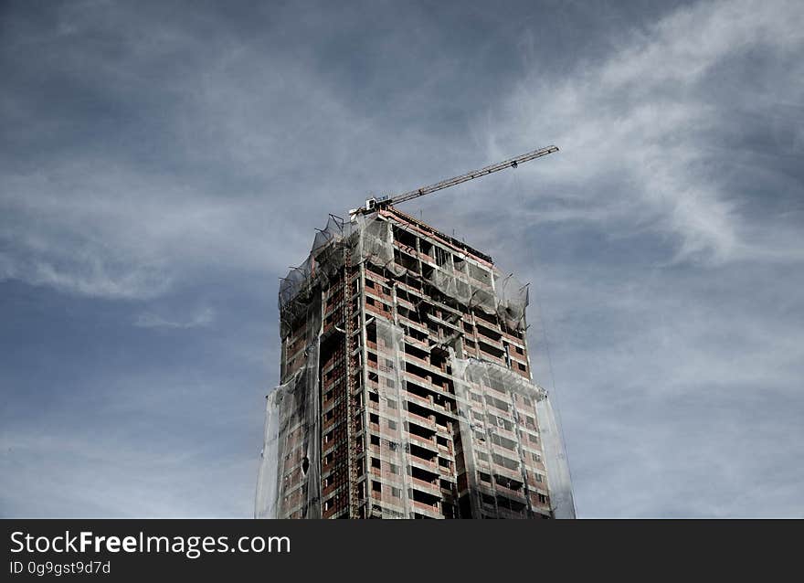 A new high rise under construction.