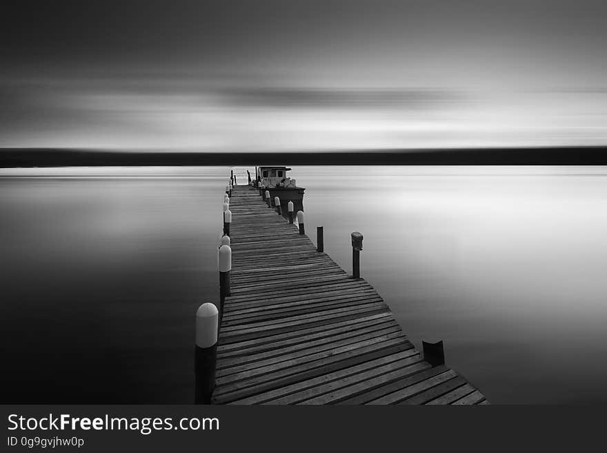 Pier over Sea Against Sky