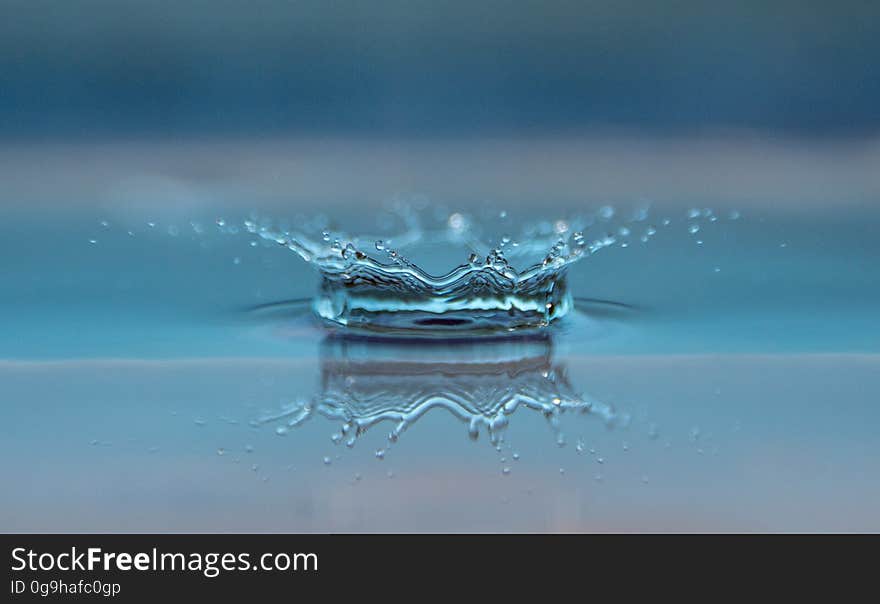 Closeup of a water splash.