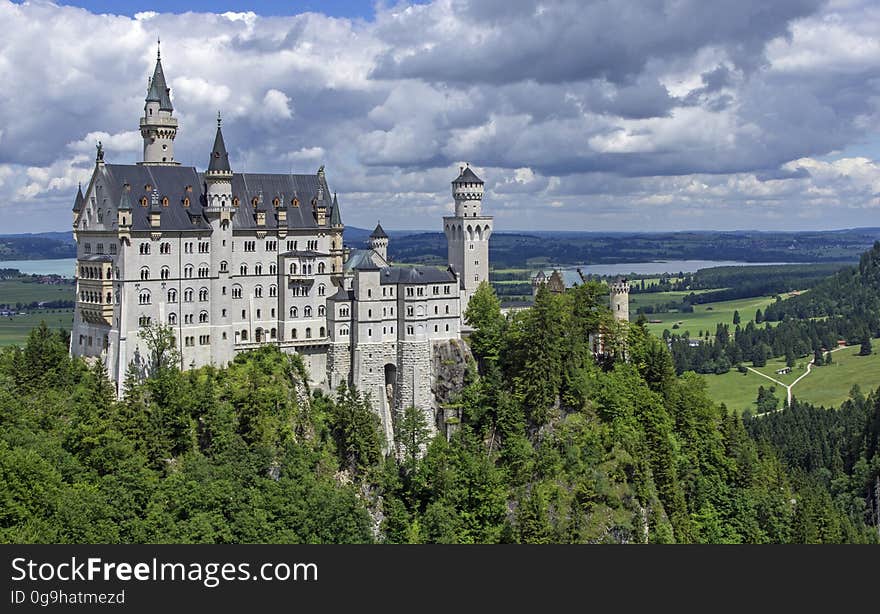 Neuschwanstein Castle in Bavaria, Germany.