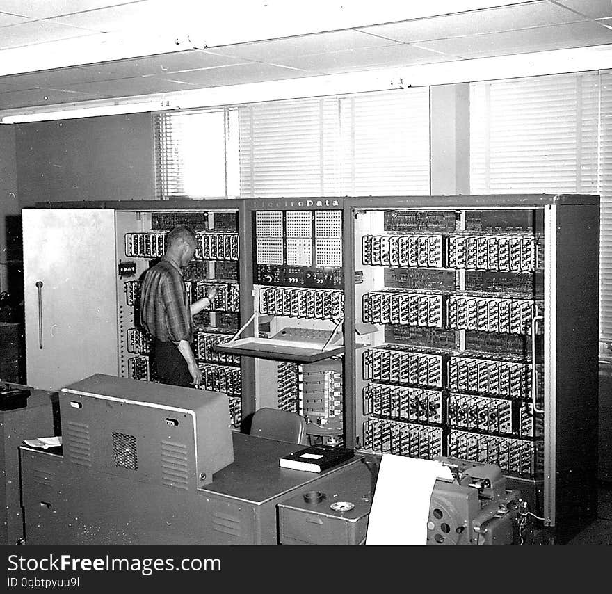 The name of this computer, alone, sounds like a #TBT worthy of sharing! This was the Datatron-205 &#x28;can&#x27;t imagine what the previous version looked like&#x29; that was detailed to the USGS from NASA Ames Research Center back in 1964. Valued at a mere $287,000, the Datatron was to be used for astrogeological studies. NASA had used it for testing spacecraft, but it was provided to the USGS to refine and detail lunar photos for the astronauts as they approached the Moon so they could better understand the terrain and structure. The Flagstaff Milestone quoted, Wayne Lowry, an electrical engineer for the Burroughs Company &#x28;who built the machine&#x29;, as saying, &#x22;A problem that would take four mathematicians one year to do can be solved by this machine in 30 minutes.​&#x22; ​​Sorry, Steve Jobs and Woz...you&#x27;ve got nothing on this beauty!​. The name of this computer, alone, sounds like a #TBT worthy of sharing! This was the Datatron-205 &#x28;can&#x27;t imagine what the previous version looked like&#x29; that was detailed to the USGS from NASA Ames Research Center back in 1964. Valued at a mere $287,000, the Datatron was to be used for astrogeological studies. NASA had used it for testing spacecraft, but it was provided to the USGS to refine and detail lunar photos for the astronauts as they approached the Moon so they could better understand the terrain and structure. The Flagstaff Milestone quoted, Wayne Lowry, an electrical engineer for the Burroughs Company &#x28;who built the machine&#x29;, as saying, &#x22;A problem that would take four mathematicians one year to do can be solved by this machine in 30 minutes.​&#x22; ​​Sorry, Steve Jobs and Woz...you&#x27;ve got nothing on this beauty!​