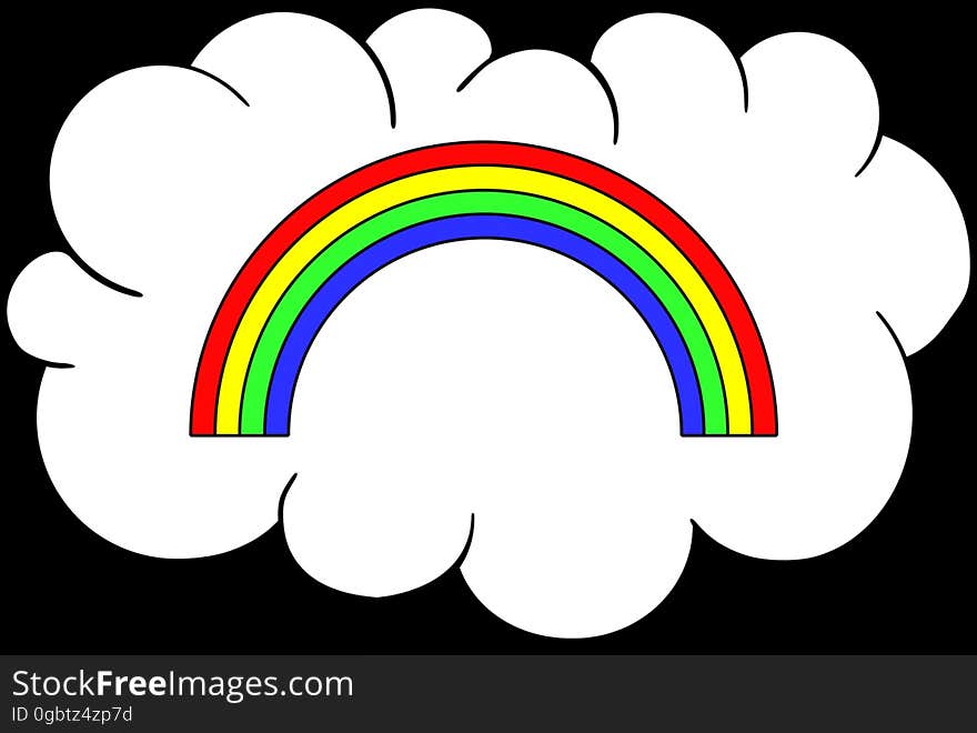 rainbow cloud