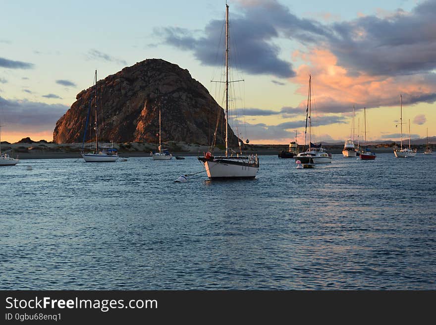 Enjoying a boat tour on a breezy winter evening. Enjoying a boat tour on a breezy winter evening