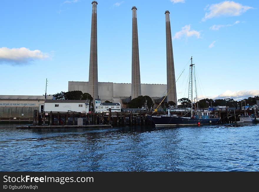 Enjoying a boat tour on a breezy winter evening. Enjoying a boat tour on a breezy winter evening