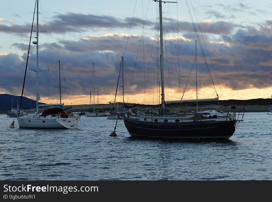 Enjoying a boat tour on a breezy winter evening. Enjoying a boat tour on a breezy winter evening