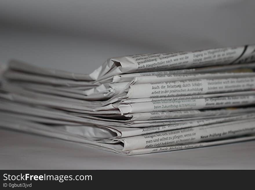 Folded Newspapers