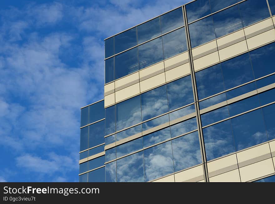 Clear Glass Covered Building