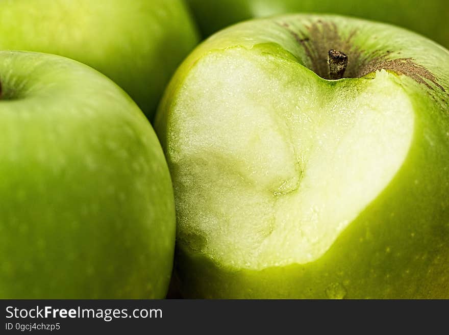 Natural Foods, Apple, Fruit, Green