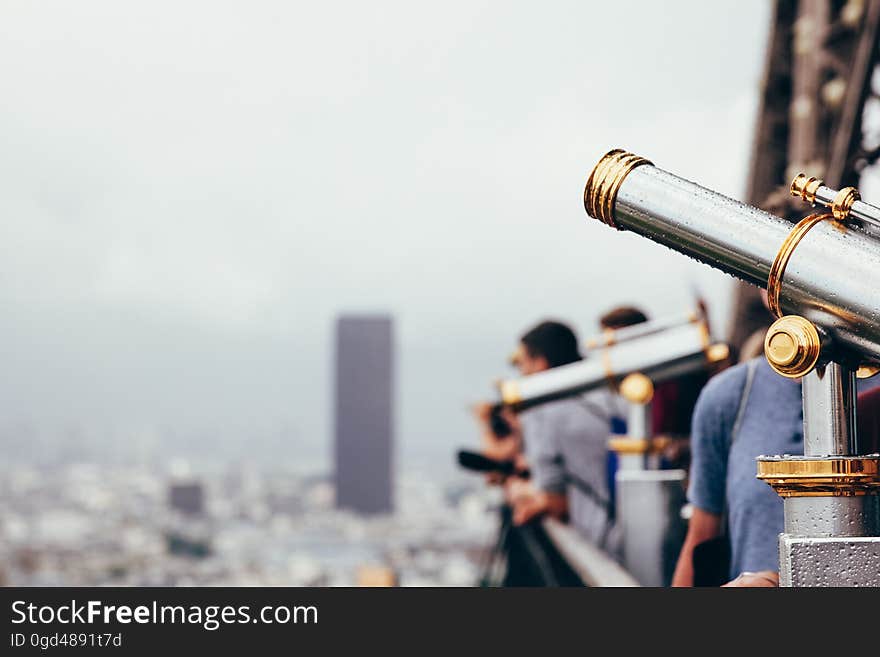 A lookout point over a city.