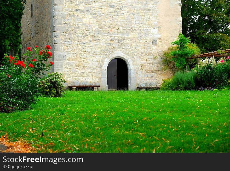 Entrance Way in a stone building.