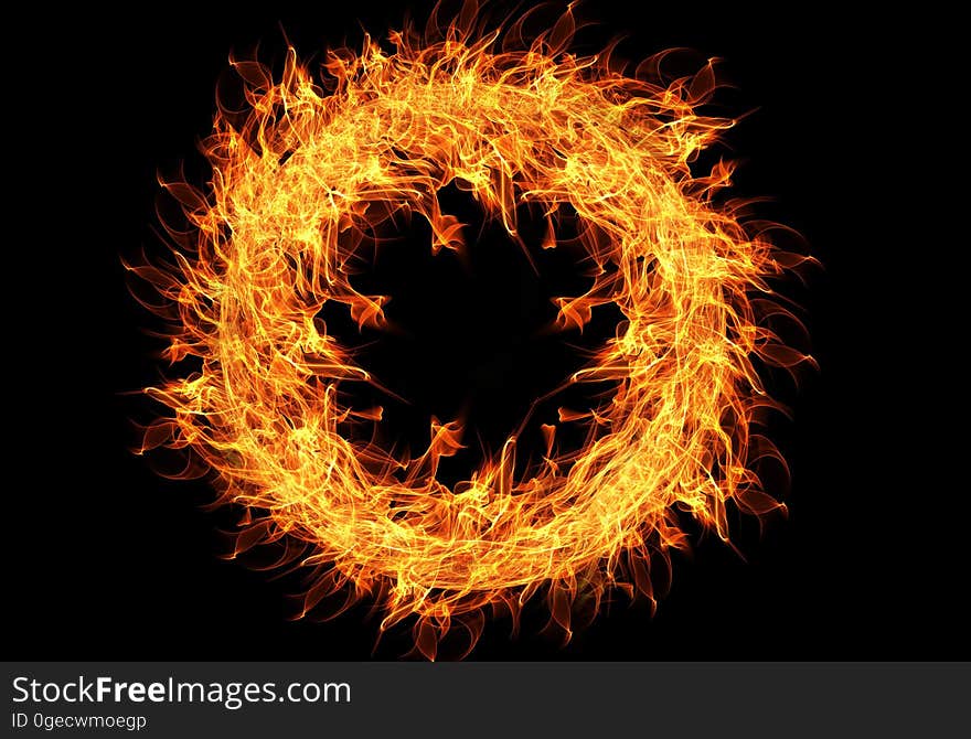 Flame, Fractal Art, Circle, Computer Wallpaper