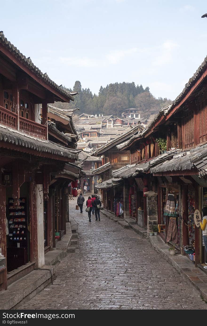 Sky, Cloud, Travel, Chinese architecture, House, City