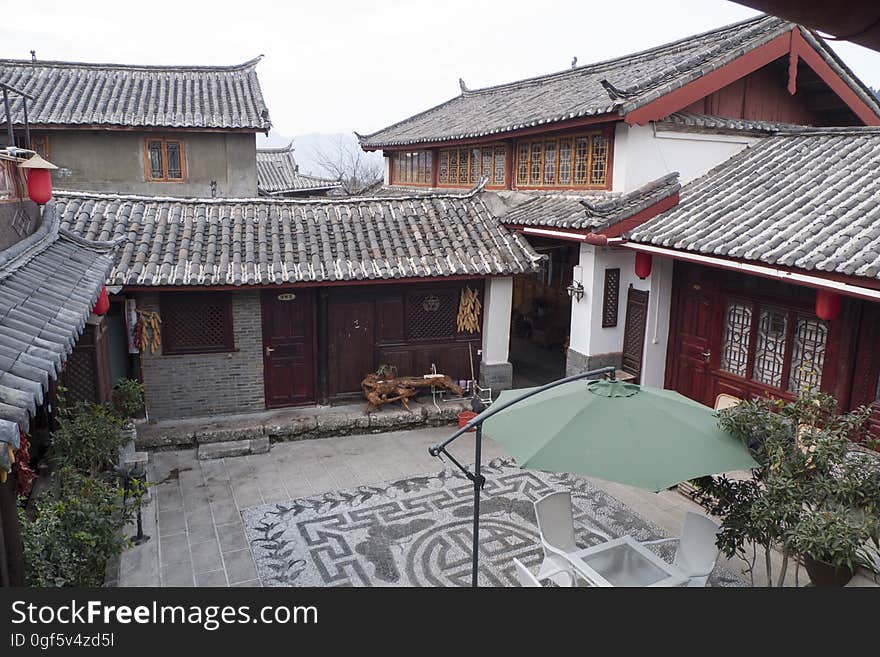 Building, Window, Sky, Plant, House, Chinese architecture