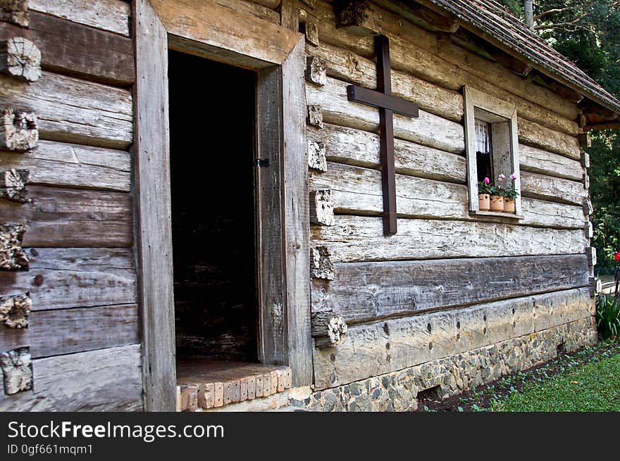 Brown Wooden House