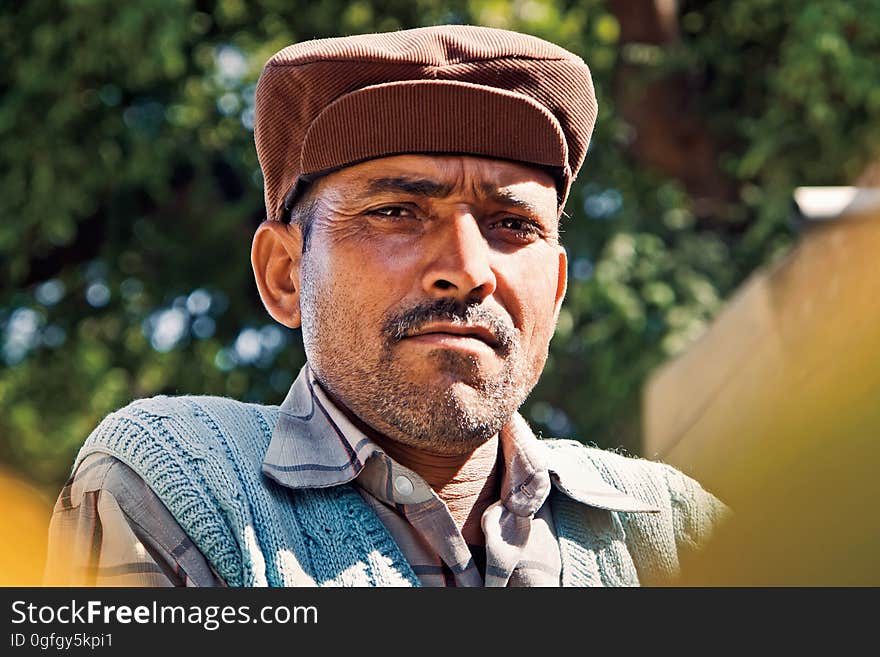 Man, Facial Hair, Human, Headgear