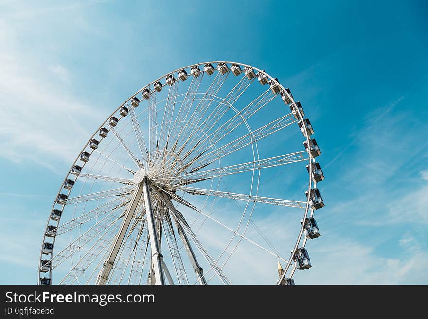 A large ferris wheel at a carnival.