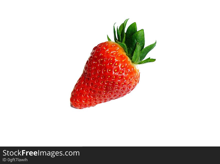 Red and Green Strawberry Fruit