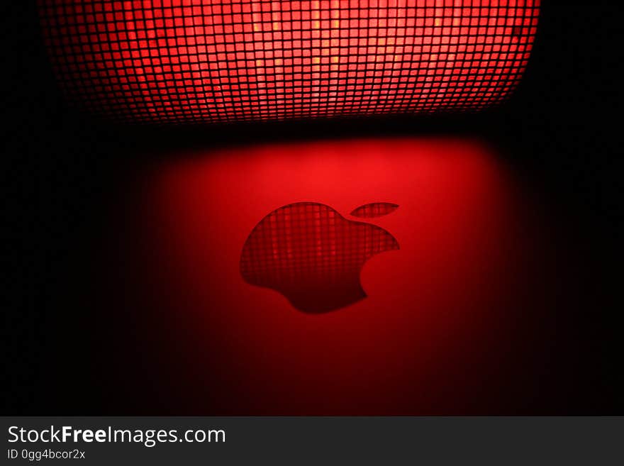 A close up of a red apple background.