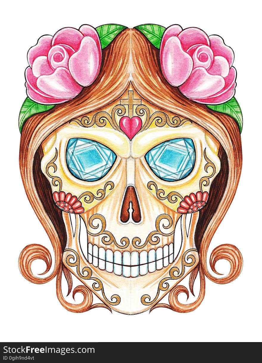 Sugar Skull day of the dead.