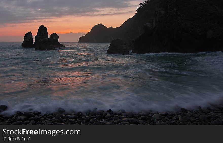 Sea Waves during Golden Hour