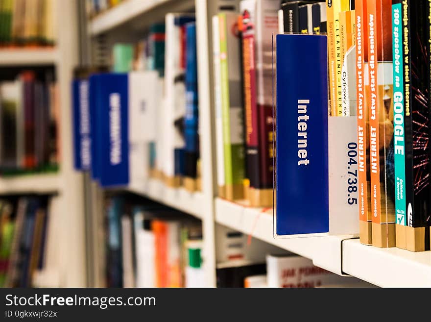 Books on Shelf in Library