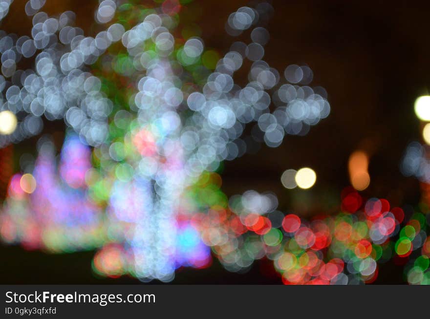 A beautiful Christmas light bokeh.