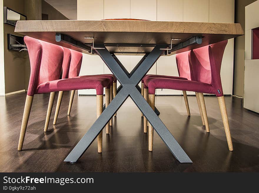 Red Chairs in Room