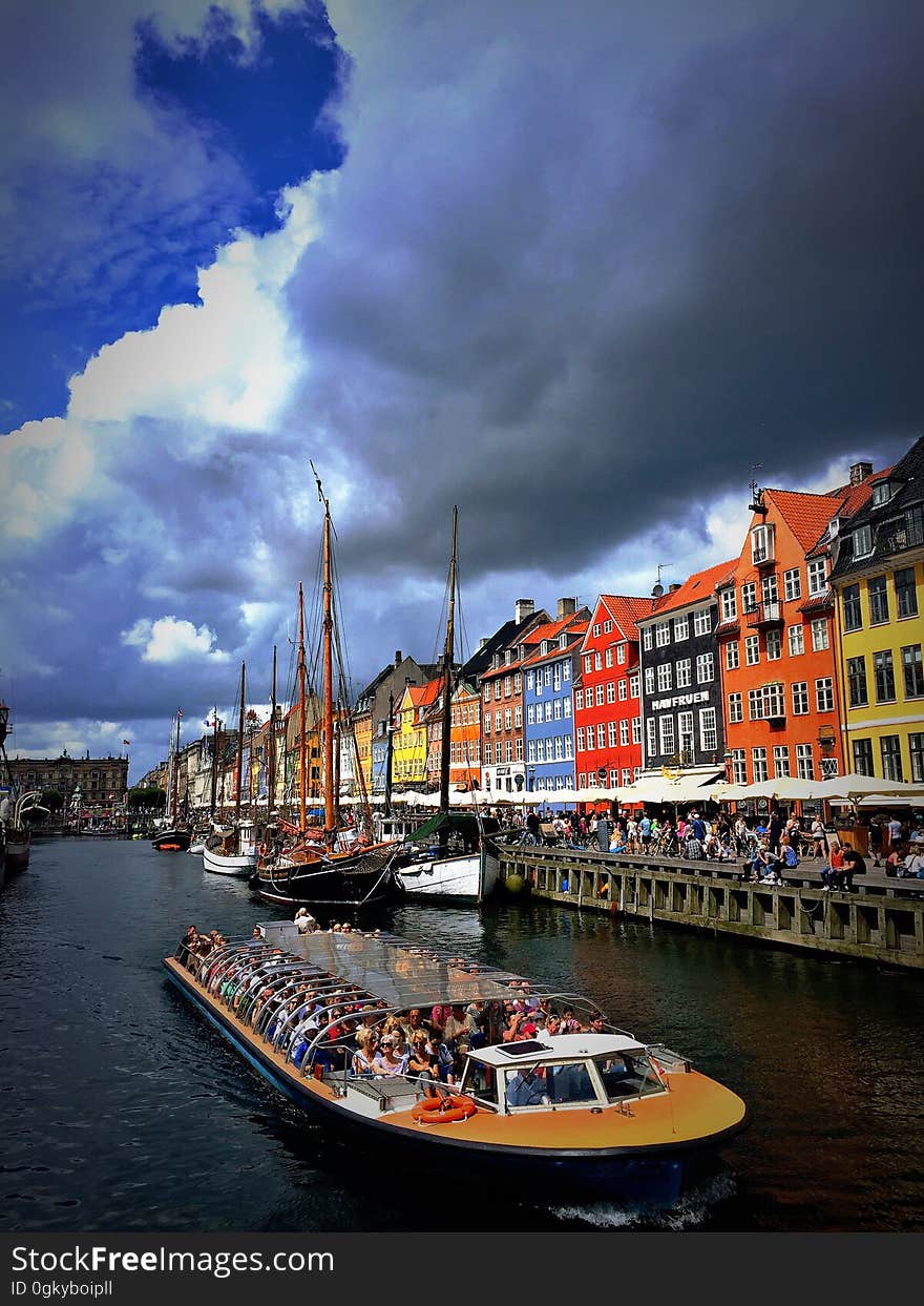 A view from the Nyhavn district in Copenhagen, Denmark. A view from the Nyhavn district in Copenhagen, Denmark.