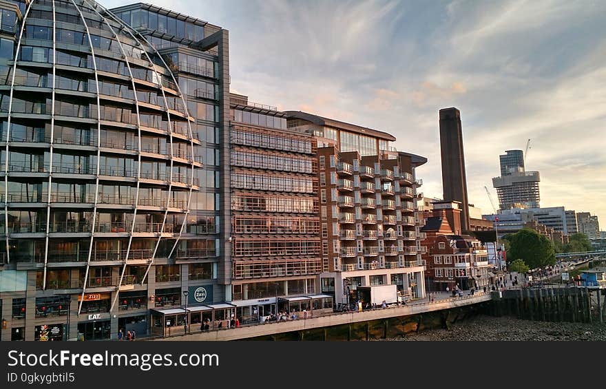 Modern office buildings in the center of London, England. Modern office buildings in the center of London, England.