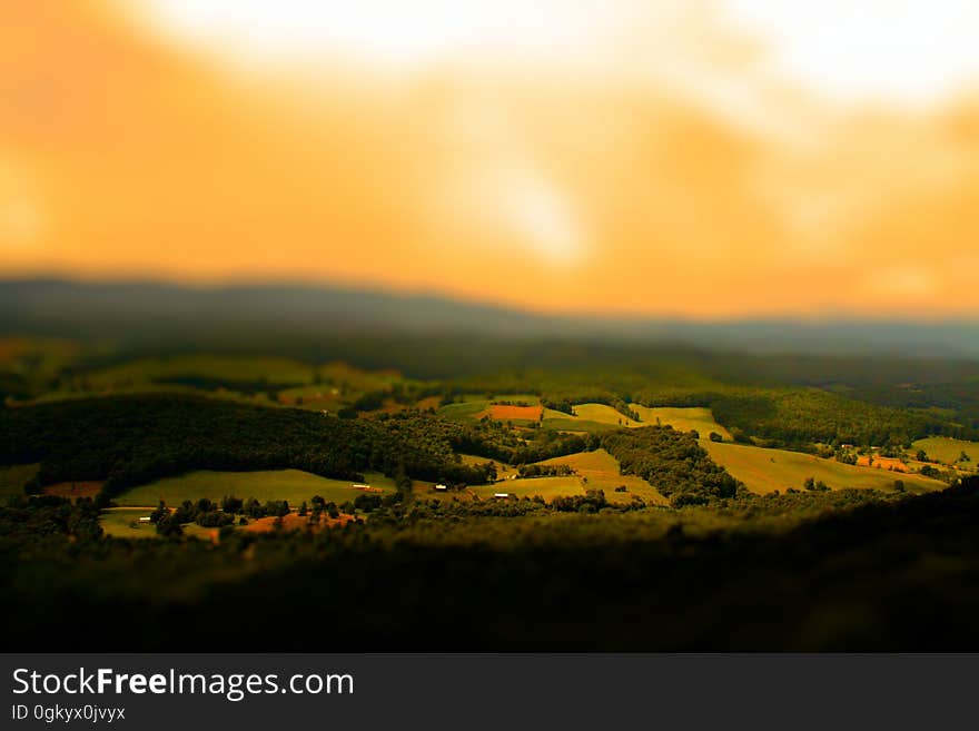 A sunrise over the countryside. A sunrise over the countryside.