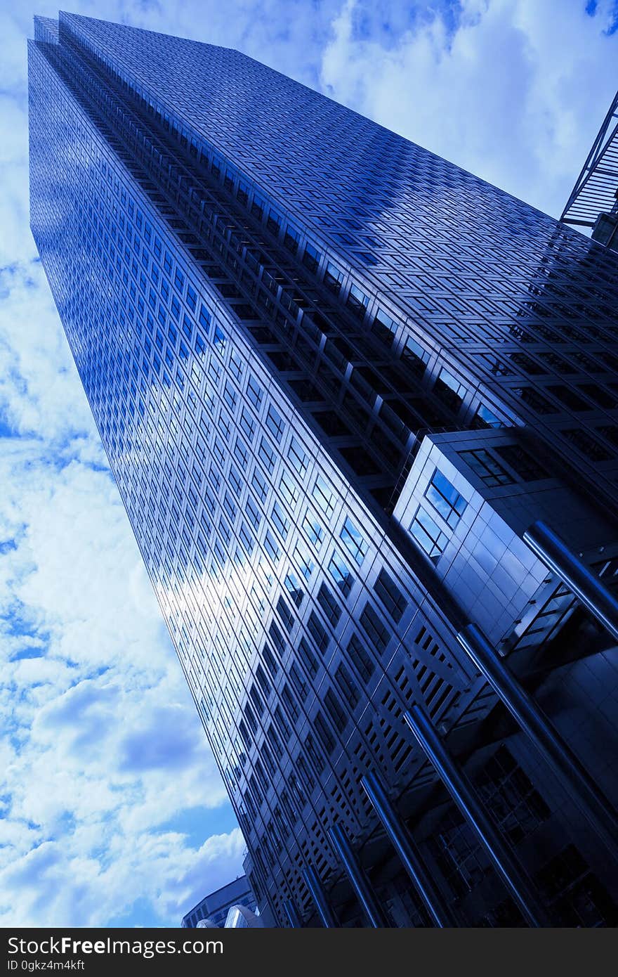 Low Angle Photography of Curtain Wall High Rise Building and during Day Time